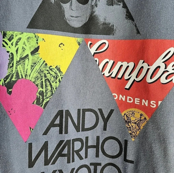Uniqlo Tee Shirt Andy Warhol Kyoto  Campbell Cotton Blue size L - Picture 3 of 5